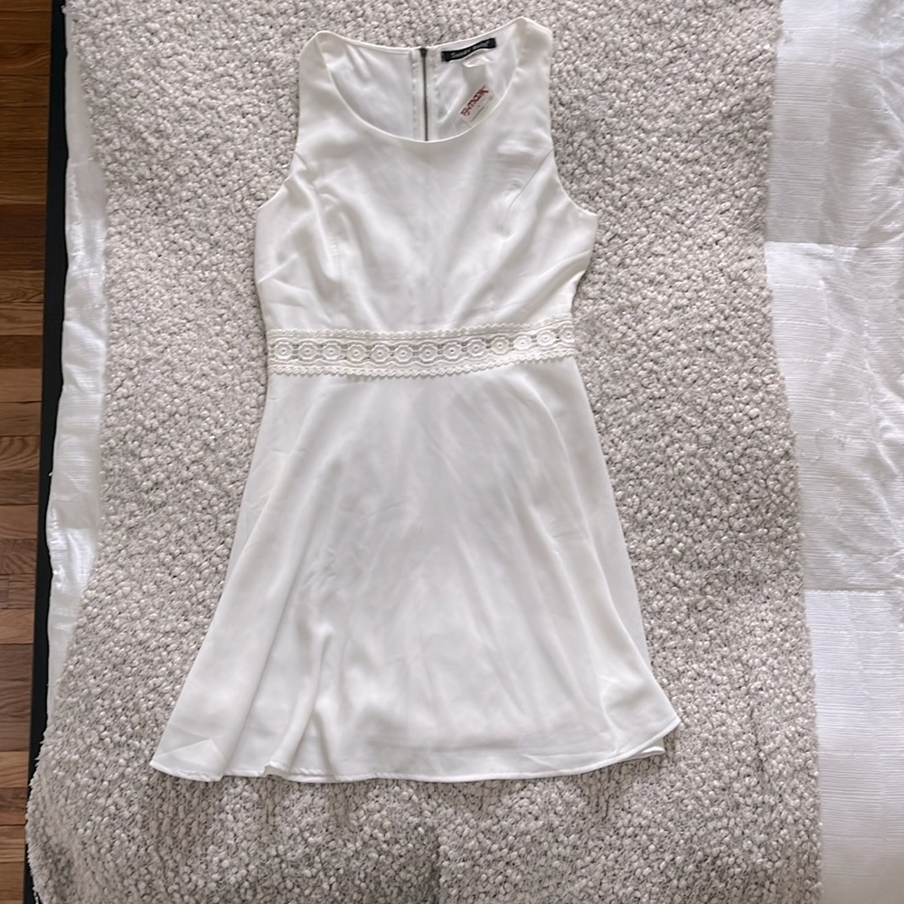 Juniors White Dress